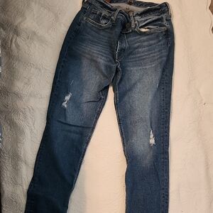 Kut from the Kloth Distressed Blue Boyfriend Jeans